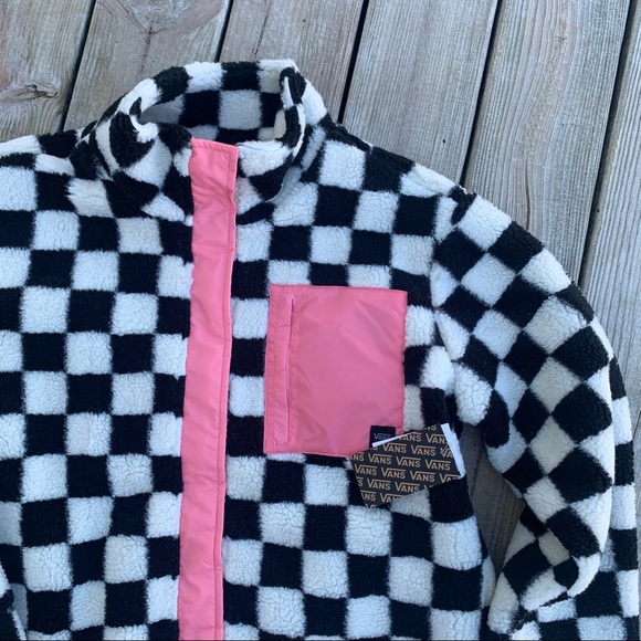 Nwt Vans Embers Checkerboard Sherpa 